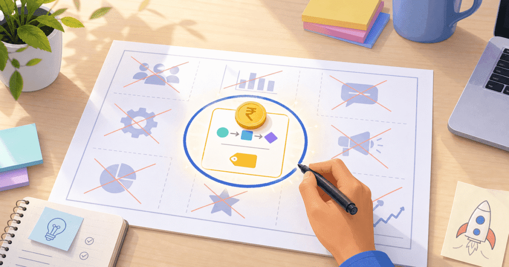 Minimum buyable product framework SaaS India founders use to scope a paid first release