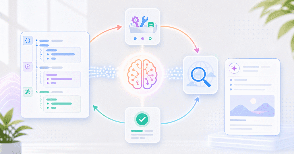 Developer building an AI agent with Claude's tool use API, illustrating a Claude tool use API AI agent tutorial India workflow